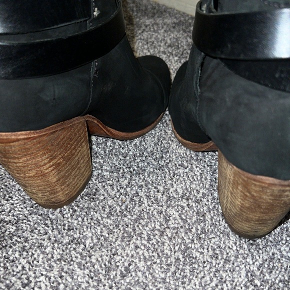 Rag & Bone HARROW Bootie Ankle Boot Women's US 8.5 EU 38.5 Black suede Leather. - Picture 11 of 15